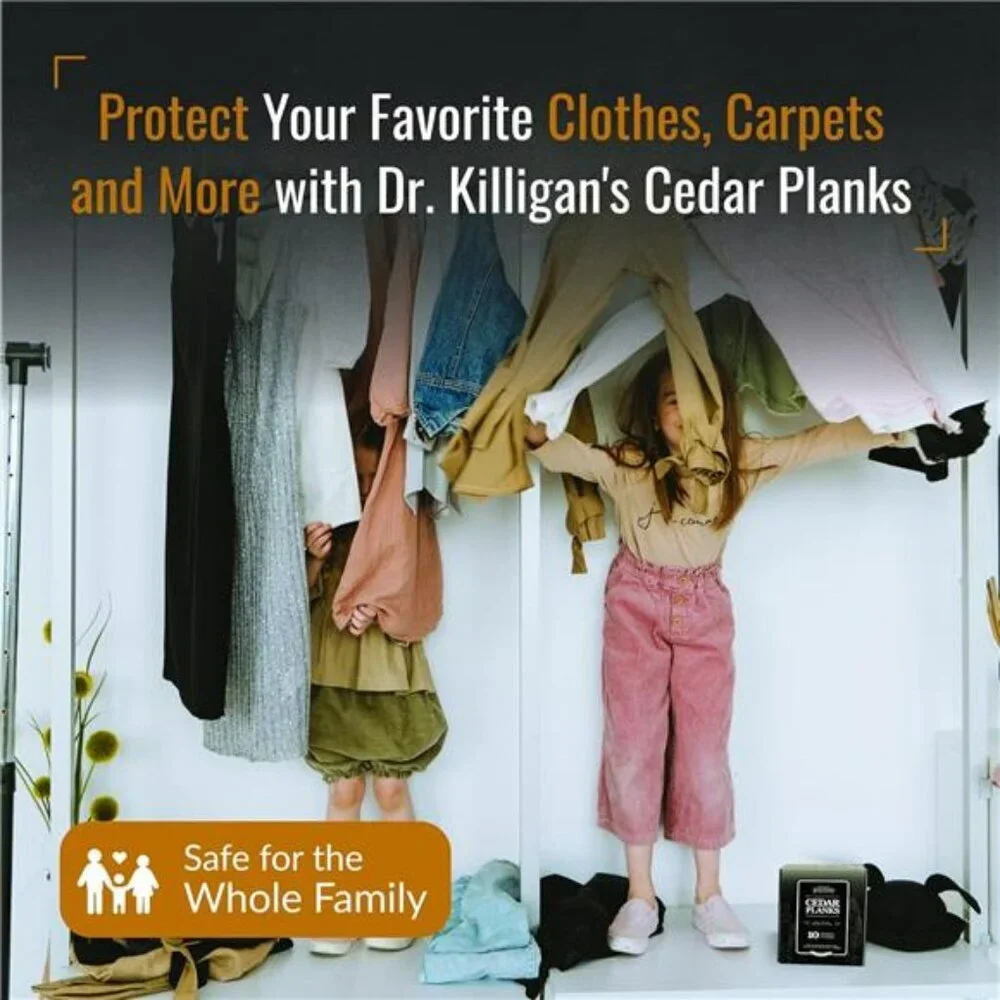 Cedarwood Planks 10 Pack Natural Moth Repellent Closet Drawer Clothes Protection